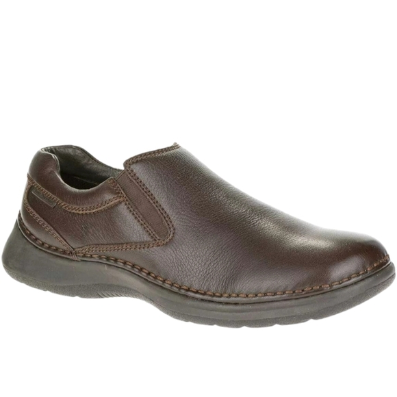 Hush Puppies Moyen Brown slip on US 10 Leather LunarII - Picture 10 of 16